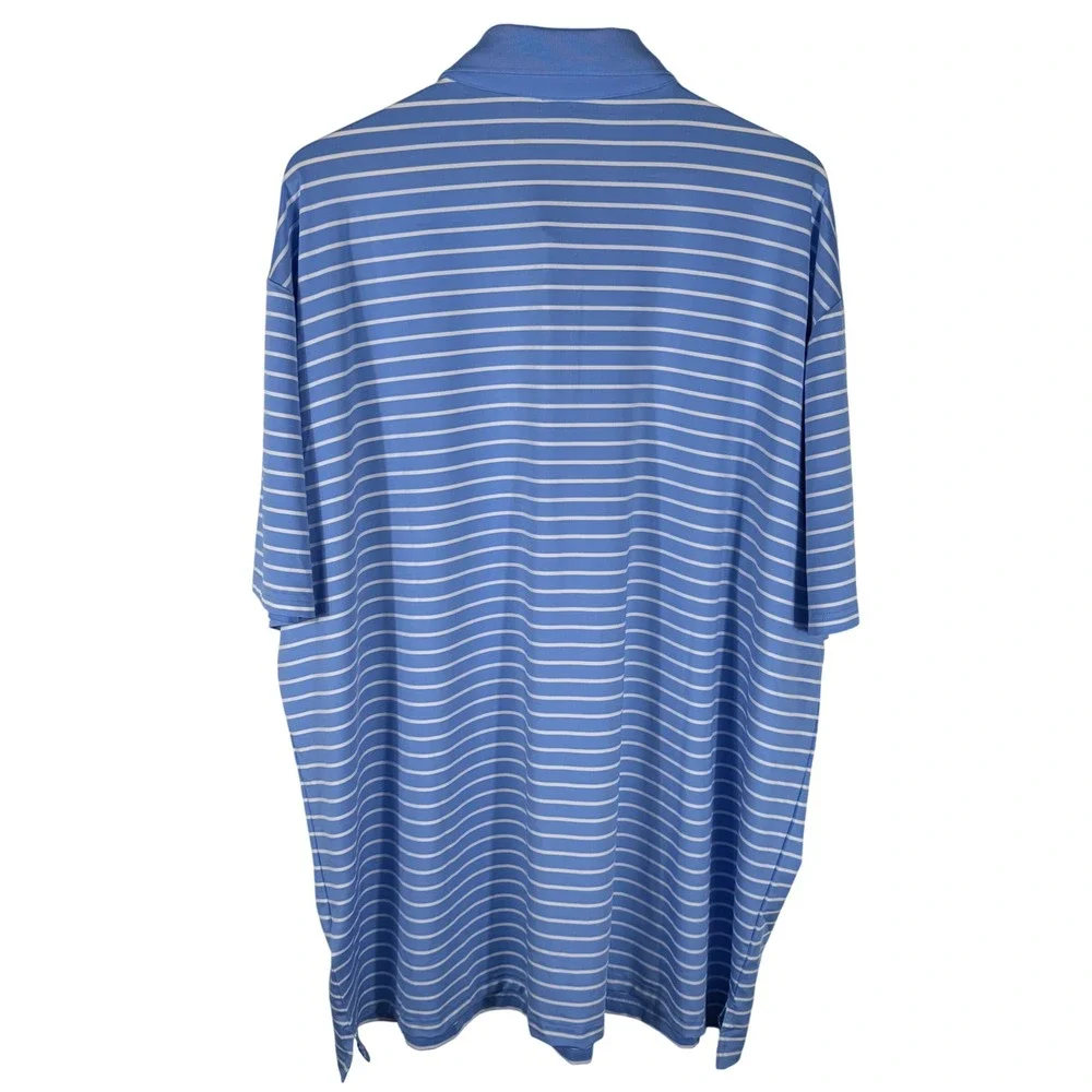 Polo Ralph Lauren Performance Striped Golf Polo Shirt Mens 3XLT Blue White NWT